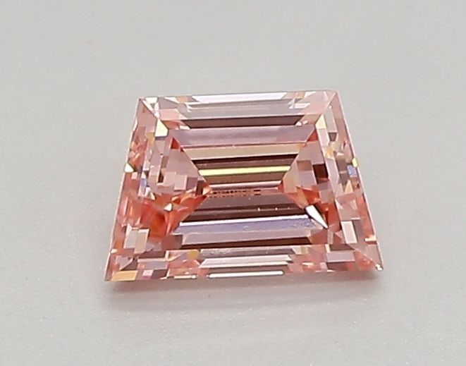 Loose Diamond - TRAPEZOID 0.33ct Fancy Vivid Pink VS1: Loose Diamond - TRAPEZOID 0.33ct Fancy Vivid Pink VS1 Source: This is a real non-mined Diamond that has been grown in a lab Shape: TRAPEZOID Carats: 0.33 Color: Fancy Vivid Pink Certification: IGI Vid