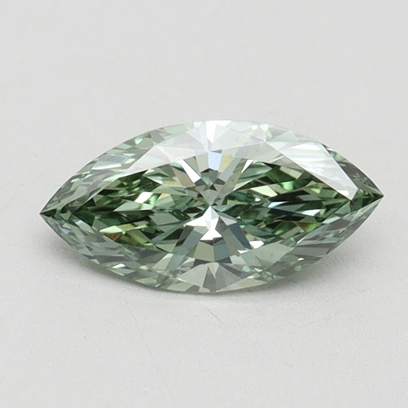 Loose Diamond - MARQUISE 0.75ct Fancy Vivid Green VS1: Loose Diamond - MARQUISE 0.75ct Fancy Vivid Green VS1 Source: This is a real non-mined Diamond that has been grown in a lab Shape: MARQUISE Carats: 0.75 Color: Fancy Vivid Green Certification: IGI Vid