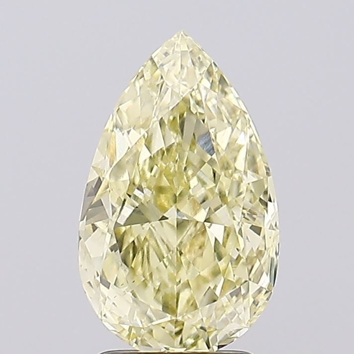 Loose Diamond - PEAR 2.54ct Fancy Yellow VS1: Loose Diamond - PEAR 2.54ct Fancy Yellow VS1 Source: This is a real non-mined Diamond that has been grown in a lab Shape: PEAR Carats: 2.54 Color: Fancy Yellow Certification: IGI Video: