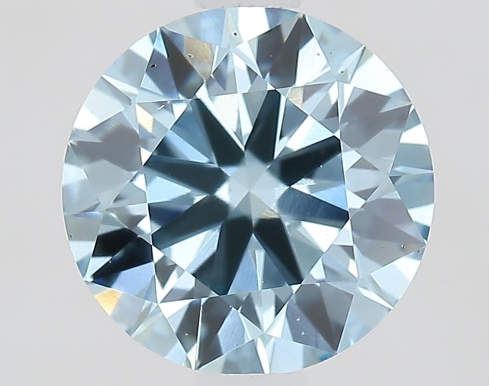 Ideal Loose Diamond - ROUND 1.49ct Fancy Intense Blue VS1 (1 of 1)