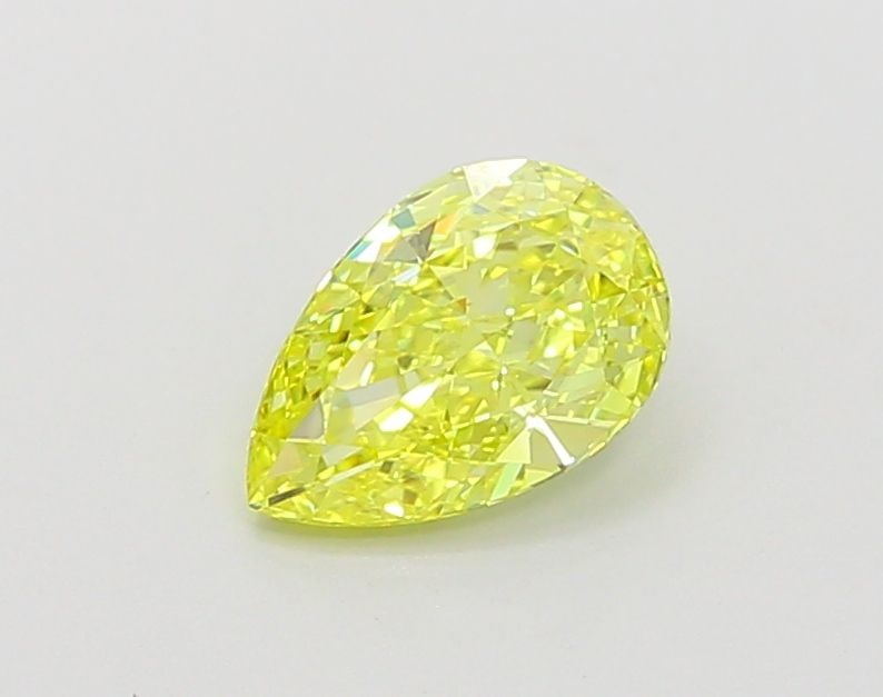 Loose Diamond - PEAR 1.03ct Fancy Vivid Yellow VVS2: Loose Diamond - PEAR 1.03ct Fancy Vivid Yellow VVS2 Source: This is a real non-mined Diamond that has been grown in a lab Shape: PEAR Carats: 1.03 Color: Fancy Vivid Yellow Certification: IGI Video: