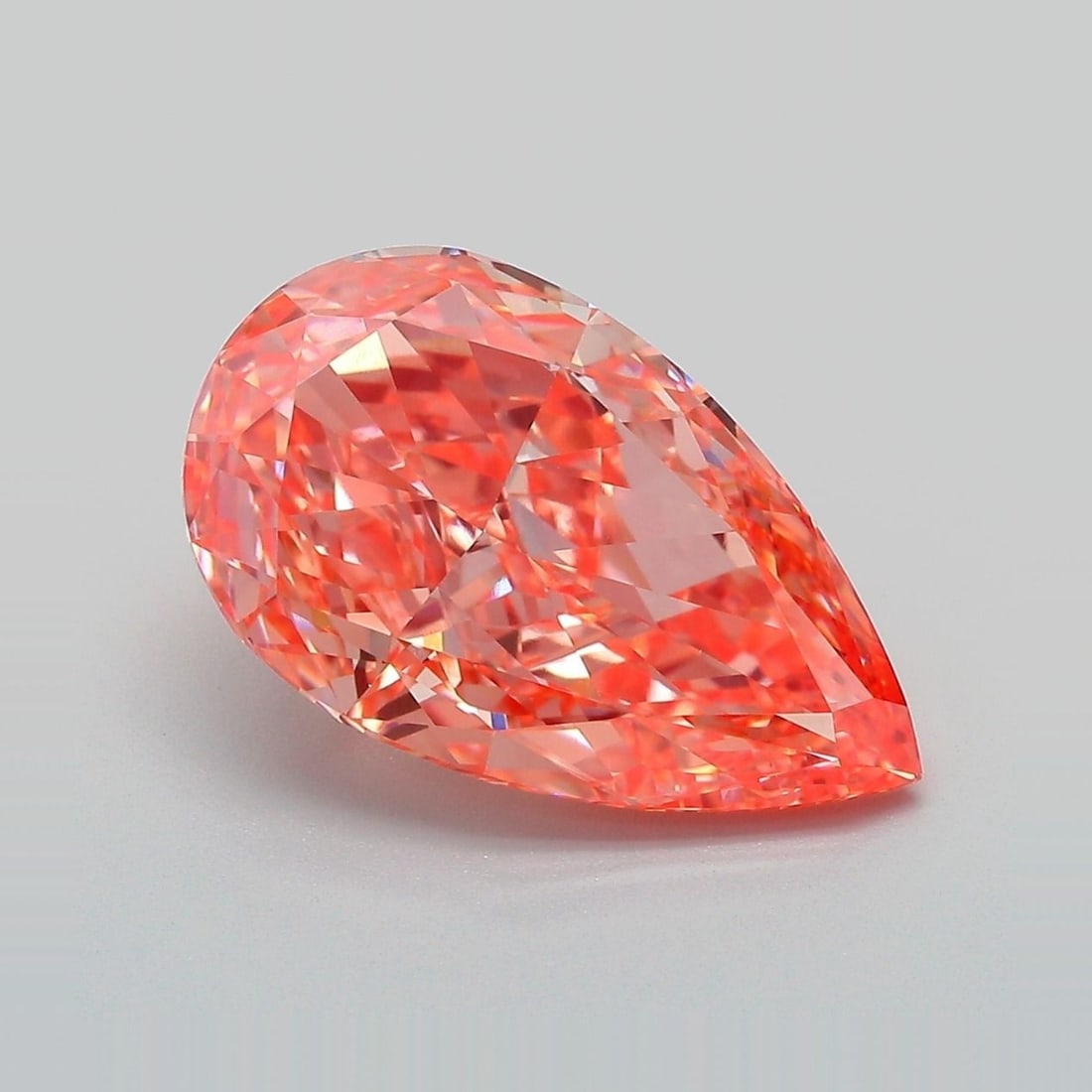 Loose Diamond - PEAR 5.58ct Fancy Vivid Pink VVS2: Loose Diamond - PEAR 5.58ct Fancy Vivid Pink VVS2 Source: This is a real non-mined Diamond that has been grown in a lab Shape: PEAR Carats: 5.58 Color: Fancy Vivid Pink Certification: IGI Video: