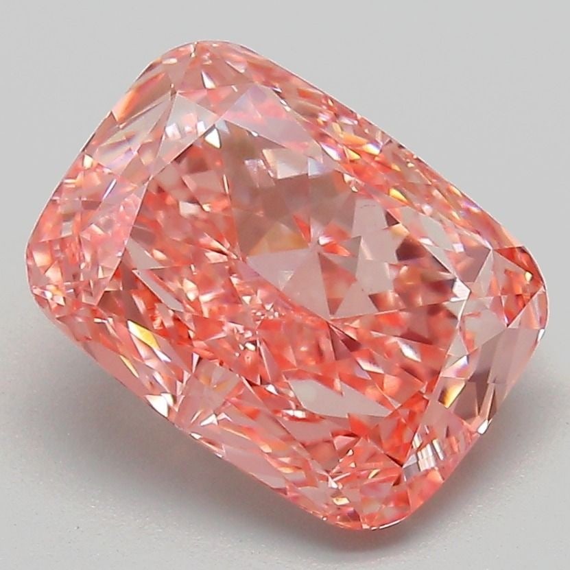 Loose Diamond - CUSHION MODIFIED 3.2ct Fancy Vivid Pink VS1: Loose Diamond - CUSHION MODIFIED 3.2ct Fancy Vivid Pink VS1 Source: This is a real non-mined Diamond that has been grown in a lab Shape: CUSHION MODIFIED Carats: 3.2 Color: Fancy Vivid Pink Certificat