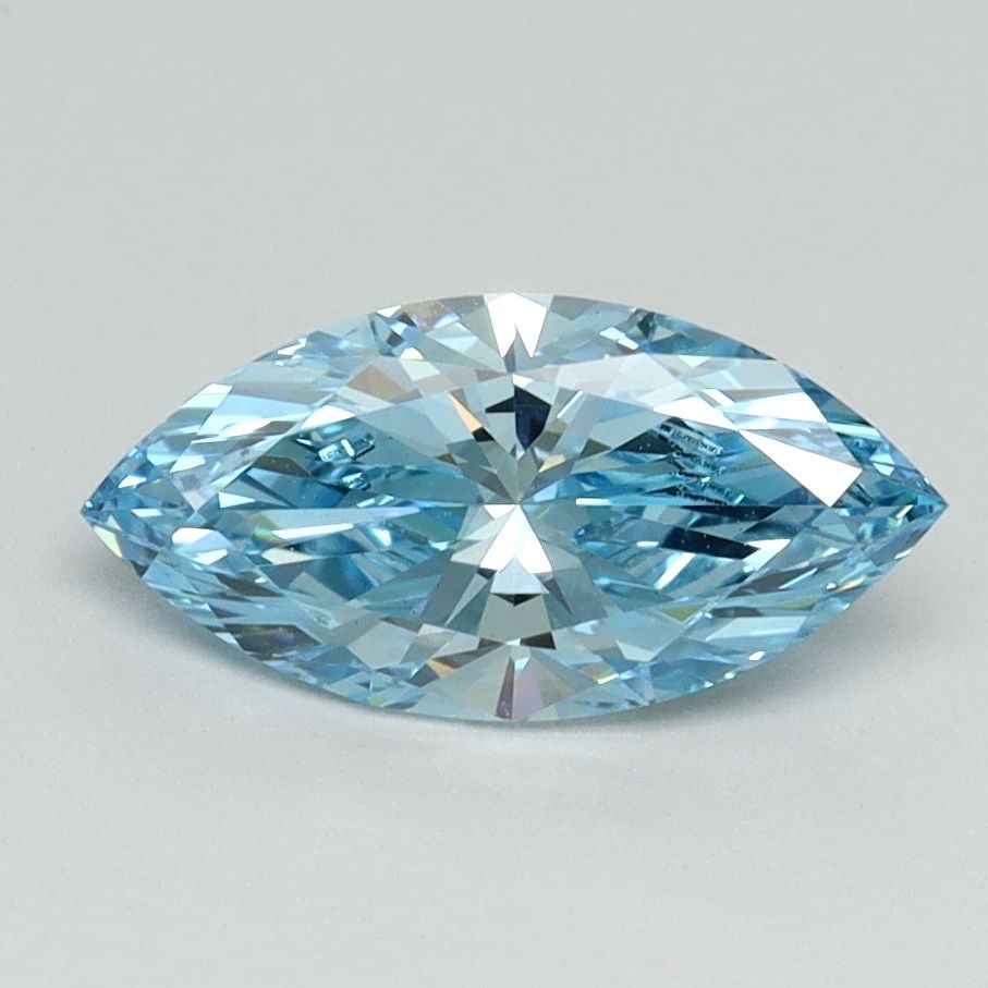 Loose Diamond - MARQUISE 1.02ct Fancy Vivid Blue VS1: Loose Diamond - MARQUISE 1.02ct Fancy Vivid Blue VS1 Source: This is a real non-mined Diamond that has been grown in a lab Shape: MARQUISE Carats: 1.02 Color: Fancy Vivid Blue Certification: IGI Video