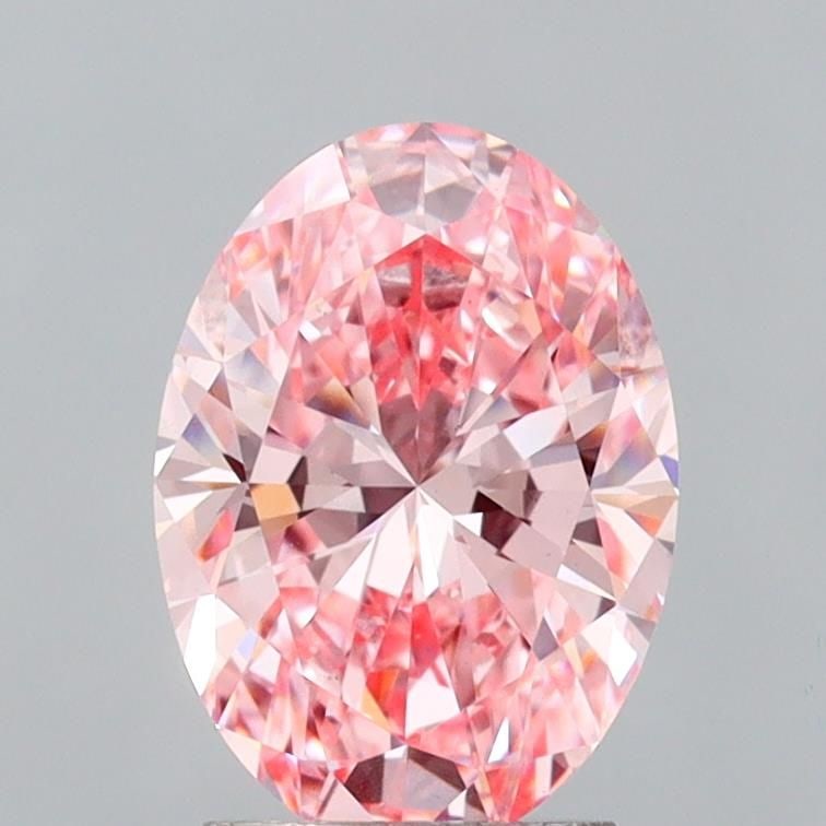 Loose Diamond - OVAL 2.51ct Fancy Vivid Pink VS1: Loose Diamond - OVAL 2.51ct Fancy Vivid Pink VS1 Source: This is a real non-mined Diamond that has been grown in a lab Shape: OVAL Carats: 2.51 Color: Fancy Vivid Pink Certification: IGI Video:
