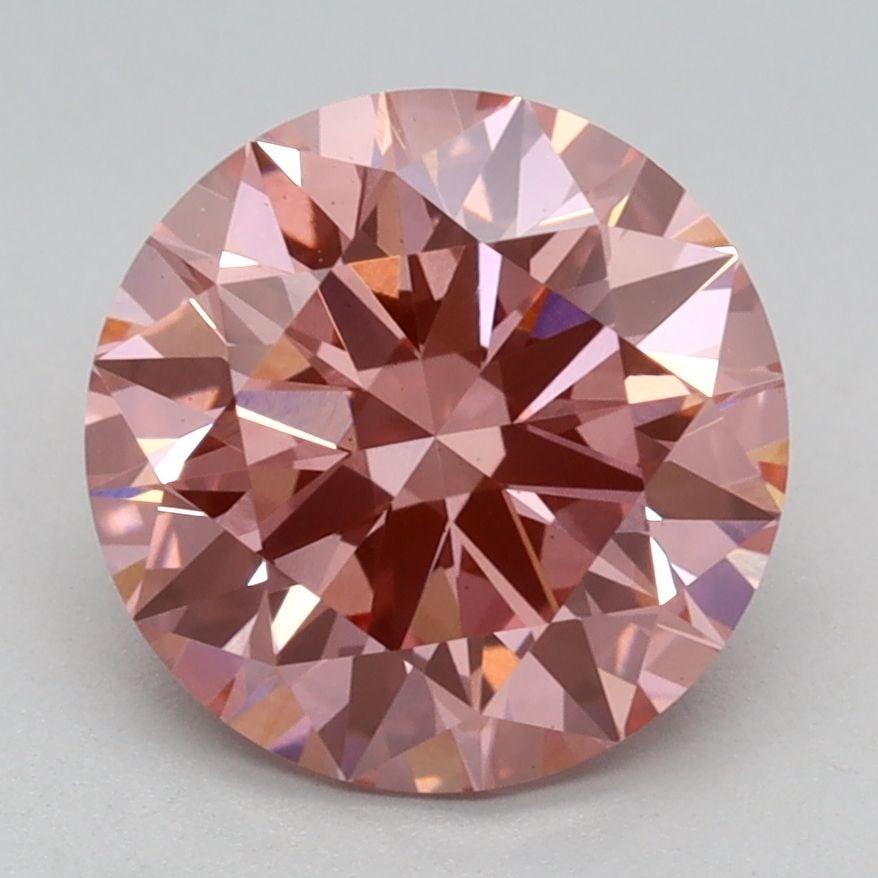 Ideal Loose Diamond - ROUND 2.24ct Fancy Vivid Pink VS2: Ideal Loose Diamond - ROUND 2.24ct Fancy Vivid Pink VS2 Source: This is a real non-mined Diamond that has been grown in a lab Shape: ROUND Carats: 2.24 Color: Fancy Vivid Pink Certification: IGI Video