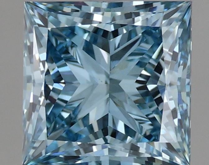 Loose Diamond - PRINCESS 2.15ct Fancy Intense Blue VS1 (1 of 1)