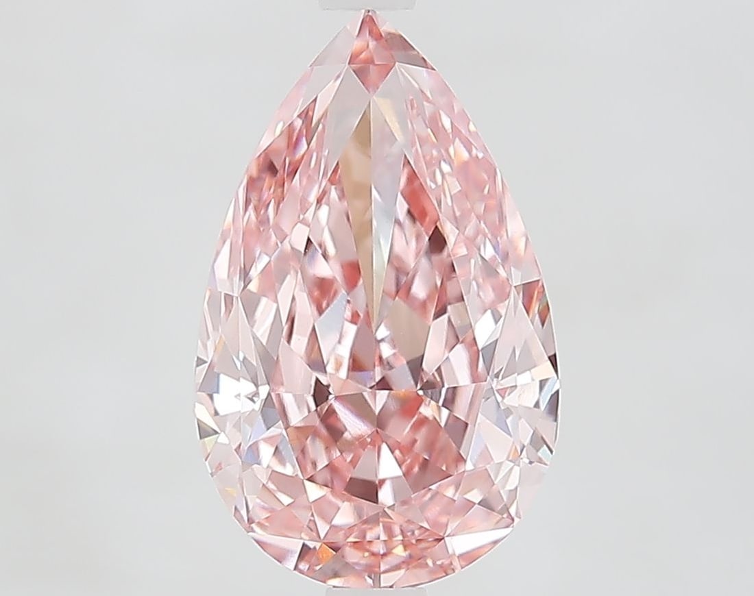 Loose Diamond - PEAR 3.6ct Fancy Vivid Pink VVS2: Loose Diamond - PEAR 3.6ct Fancy Vivid Pink VVS2 Source: This is a real non-mined Diamond that has been grown in a lab Shape: PEAR Carats: 3.6 Color: Fancy Vivid Pink Certification: IGI Video:
