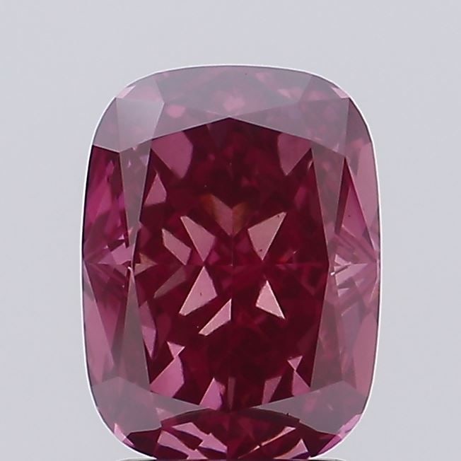 Loose Diamond - CUSHION BRILLIANT 2.13ct Fancy Deep Pink VS2 (1 of 1)