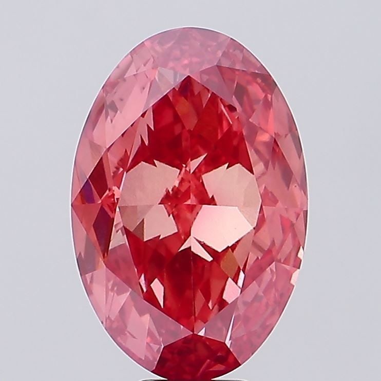 Loose Diamond - OVAL 13.51ct Fancy Vivid Red VS1 (1 of 1)