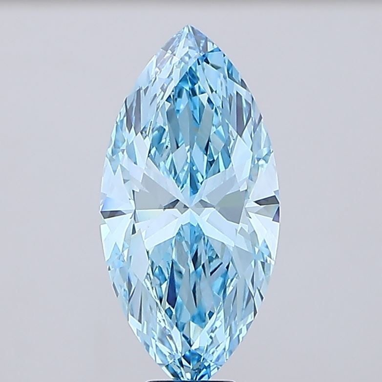 Loose Diamond - MARQUISE 10.04ct Fancy Vivid Blue VVS2: Loose Diamond - MARQUISE 10.04ct Fancy Vivid Blue VVS2 Source: This is a real non-mined Diamond that has been grown in a lab Shape: MARQUISE Carats: 10.04 Color: Fancy Vivid Blue Certification: IGI Vi