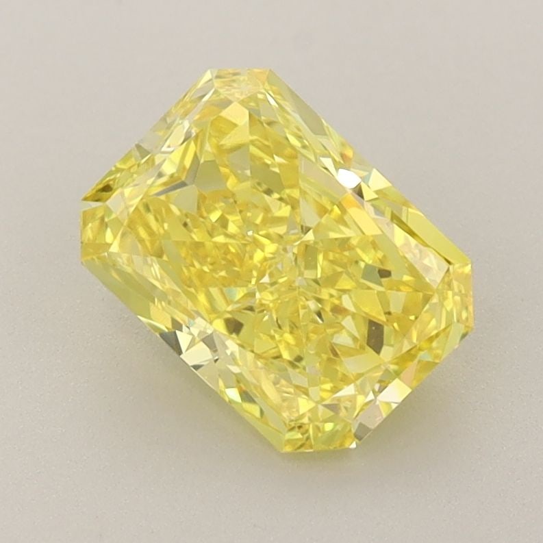 Loose Diamond - RADIANT 1.48ct Fancy Vivid Yellow VS1: Loose Diamond - RADIANT 1.48ct Fancy Vivid Yellow VS1 Source: This is a real non-mined Diamond that has been grown in a lab Shape: RADIANT Carats: 1.48 Color: Fancy Vivid Yellow Certification: IGI Vid