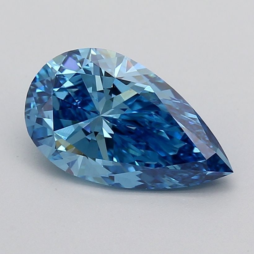 Loose Diamond - PEAR 2.5ct Fancy Vivid Blue VVS2: Loose Diamond - PEAR 2.5ct Fancy Vivid Blue VVS2 Source: This is a real non-mined Diamond that has been grown in a lab Shape: PEAR Carats: 2.5 Color: Fancy Vivid Blue Certification: IGI Video: