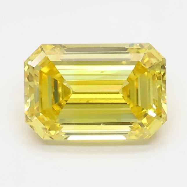 Loose Diamond - EMERALD 0.91ct Fancy Vivid Yellow VS1 (1 of 1)