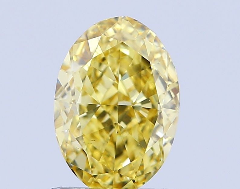 Loose Diamond - OVAL 1.7ct Fancy Intense Yellow VS1: Loose Diamond - OVAL 1.7ct Fancy Intense Yellow VS1 Source: This is a real non-mined Diamond that has been grown in a lab Shape: OVAL Carats: 1.7 Color: Fancy Intense Yellow Certification: IGI Video: