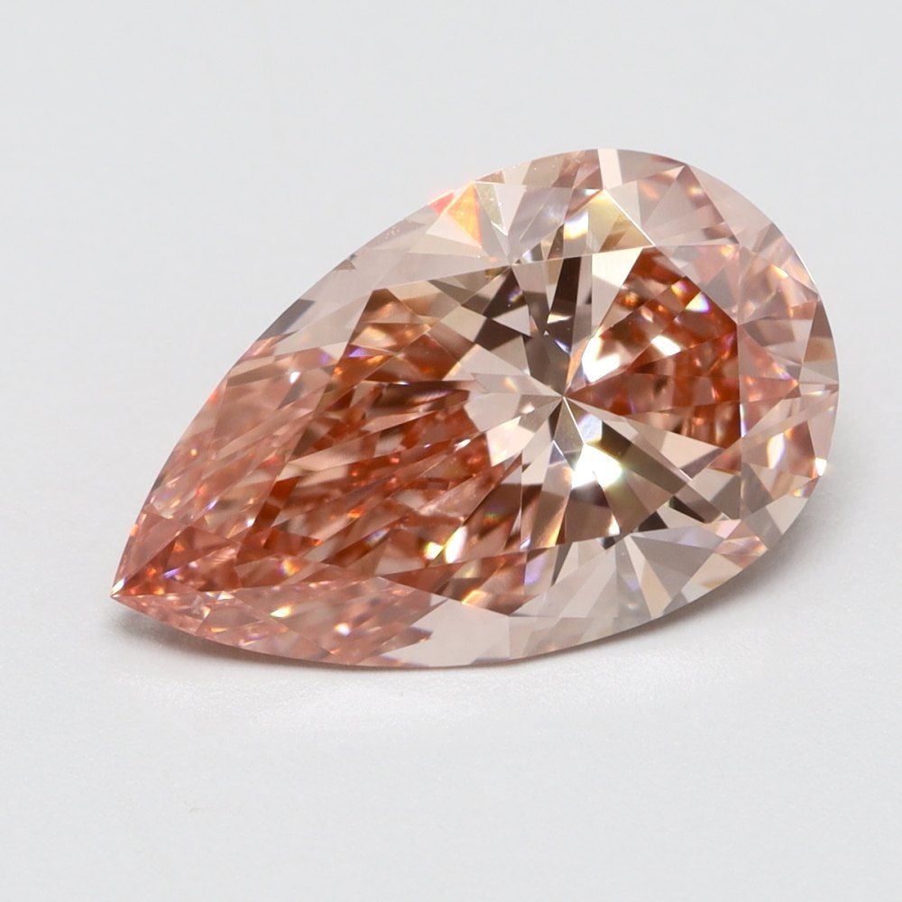 Loose Diamond - PEAR 1.58ct Fancy Vivid Pink VS1: Loose Diamond - PEAR 1.58ct Fancy Vivid Pink VS1 Source: This is a real non-mined Diamond that has been grown in a lab Shape: PEAR Carats: 1.58 Color: Fancy Vivid Pink Certification: NONE Video: