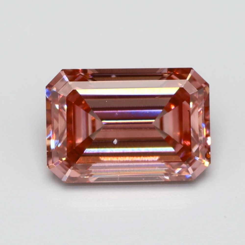 Loose Diamond - EMERALD 1.02ct Fancy Vivid Pink VS2: Loose Diamond - EMERALD 1.02ct Fancy Vivid Pink VS2 Source: This is a real non-mined Diamond that has been grown in a lab Shape: EMERALD Carats: 1.02 Color: Fancy Vivid Pink Certification: NONE