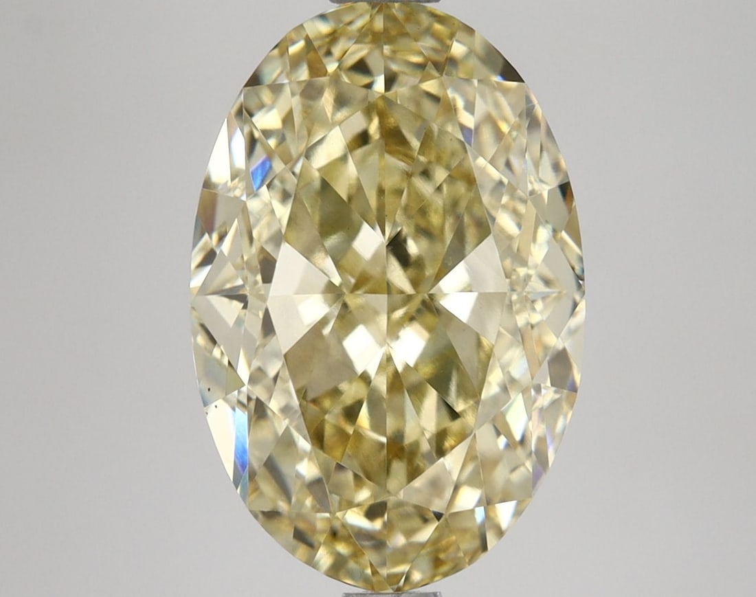 Loose Diamond - OVAL 4.34ct Fancy Intense Yellow VS1: Loose Diamond - OVAL 4.34ct Fancy Intense Yellow VS1 Source: This is a real non-mined Diamond that has been grown in a lab Shape: OVAL Carats: 4.34 Color: Fancy Intense Yellow Certification: IGI Video