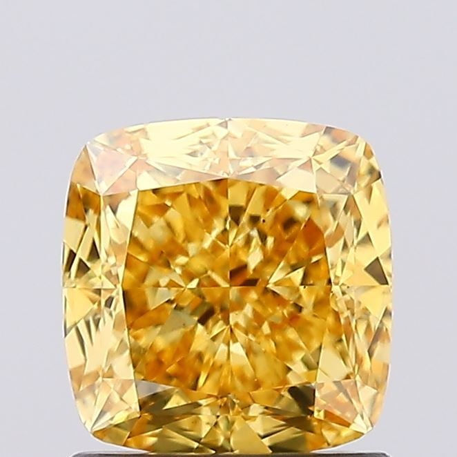 Loose Diamond - CUSHION MODIFIED 1.22ct Fancy Vivid Yellow VS1: Loose Diamond - CUSHION MODIFIED 1.22ct Fancy Vivid Yellow VS1 Source: This is a real non-mined Diamond that has been grown in a lab Shape: CUSHION MODIFIED Carats: 1.22 Color: Fancy Vivid Yellow Cert