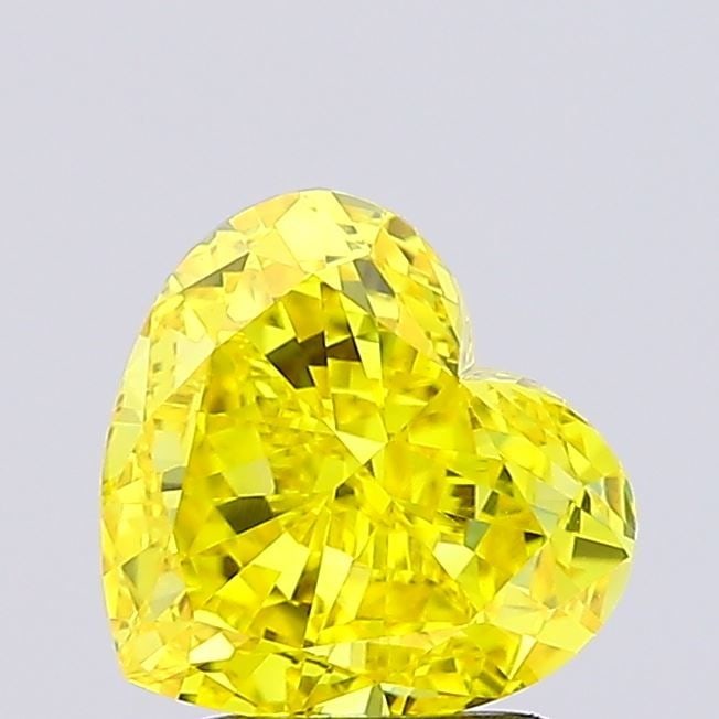Loose Diamond - HEART 2.03ct Fancy Vivid Yellow VVS2: Loose Diamond - HEART 2.03ct Fancy Vivid Yellow VVS2 Source: This is a real non-mined Diamond that has been grown in a lab Shape: HEART Carats: 2.03 Color: Fancy Vivid Yellow Certification: NONE Video