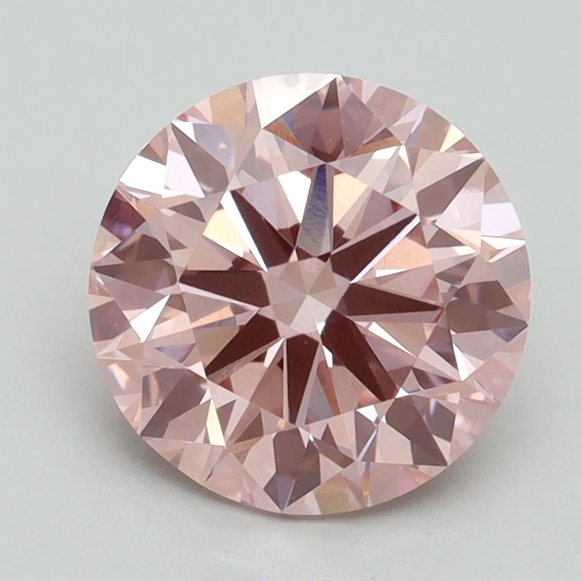 Loose Diamond - ROUND 2.36ct Fancy Intense Pink VS2: Loose Diamond - ROUND 2.36ct Fancy Intense Pink VS2 Source: This is a real non-mined Diamond that has been grown in a lab Shape: ROUND Carats: 2.36 Color: Fancy Intense Pink Certification: IGI Video: