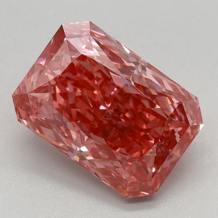 Loose Diamond - RADIANT 2.06ct Fancy Vivid Pink VVS2: Loose Diamond - RADIANT 2.06ct Fancy Vivid Pink VVS2 Source: This is a real non-mined Diamond that has been grown in a lab Shape: RADIANT Carats: 2.06 Color: Fancy Vivid Pink Certification: IGI Video: