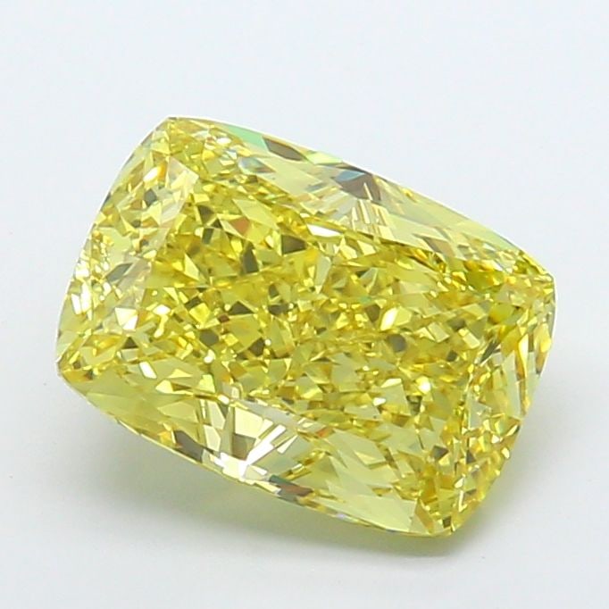 Loose Diamond - CUSHION MODIFIED 6.74ct Fancy Intense Yellow VS1: Loose Diamond - CUSHION MODIFIED 6.74ct Fancy Intense Yellow VS1 Source: This is a real non-mined Diamond that has been grown in a lab Shape: CUSHION MODIFIED Carats: 6.74 Color: Fancy Intense Yellow