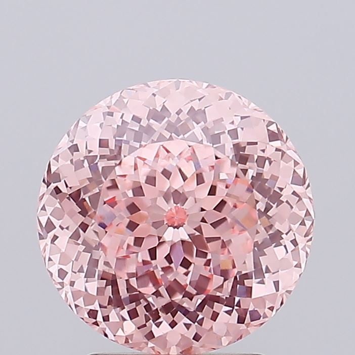 Loose Diamond - ROUND 2.73ct Fancy Vivid Pink VVS2: Loose Diamond - ROUND 2.73ct Fancy Vivid Pink VVS2 Source: This is a real non-mined Diamond that has been grown in a lab Shape: ROUND Carats: 2.73 Color: Fancy Vivid Pink Certification: IGI Video:
