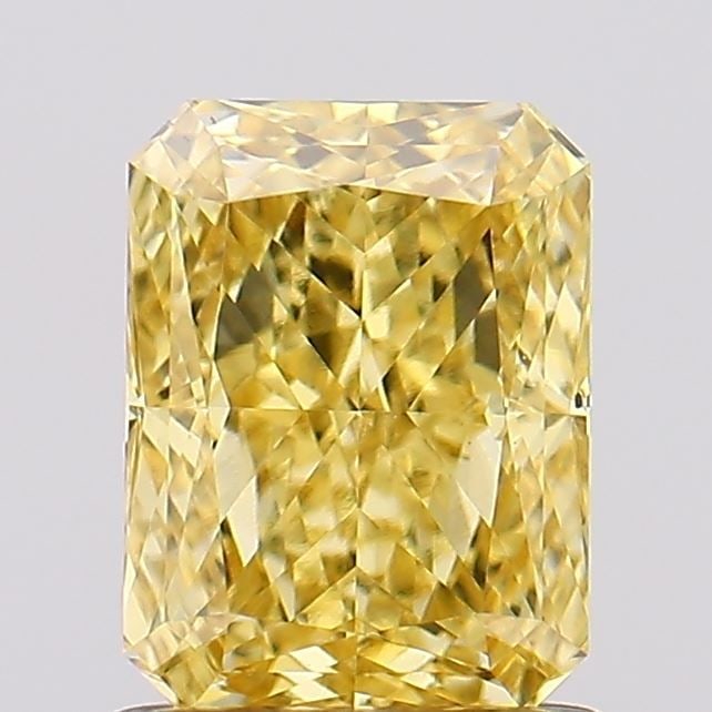 Loose Diamond - RADIANT 1.22ct Fancy Vivid Yellow VS2: Loose Diamond - RADIANT 1.22ct Fancy Vivid Yellow VS2 Source: This is a real non-mined Diamond that has been grown in a lab Shape: RADIANT Carats: 1.22 Color: Fancy Vivid Yellow Certification: IGI Vid