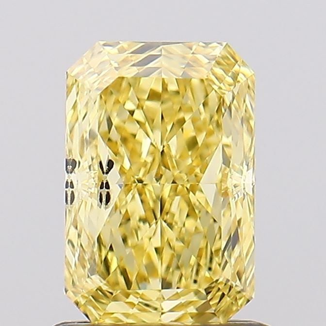 Loose Diamond - RADIANT 1.01ct Fancy Vivid Yellow SI1: Loose Diamond - RADIANT 1.01ct Fancy Vivid Yellow SI1 Source: This is a real non-mined Diamond that has been grown in a lab Shape: RADIANT Carats: 1.01 Color: Fancy Vivid Yellow Certification: IGI Vid