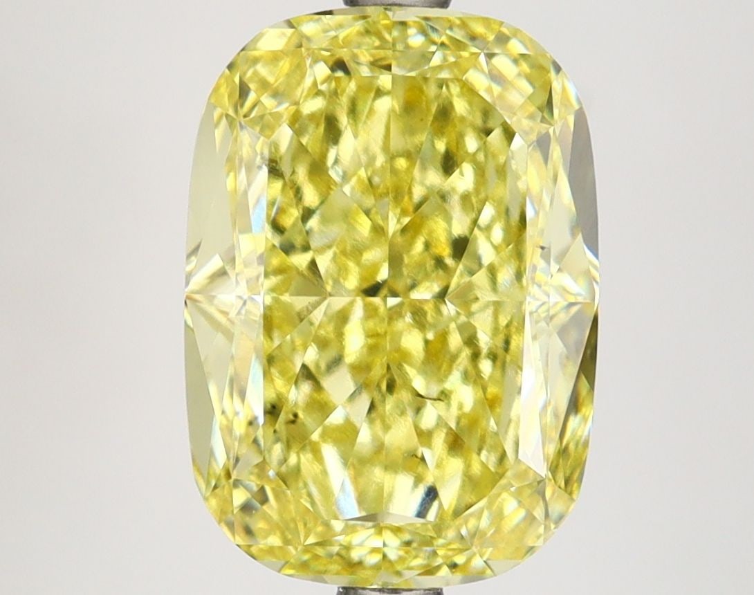 Loose Diamond - CUSHION MODIFIED 4.5ct Fancy Vivid Yellow VS2 (1 of 1)