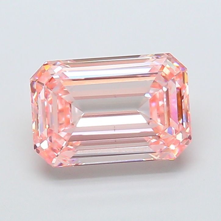 Loose Diamond - EMERALD 5.07ct Fancy Intense Pink VS1: Loose Diamond - EMERALD 5.07ct Fancy Intense Pink VS1 Source: This is a real non-mined Diamond that has been grown in a lab Shape: EMERALD Carats: 5.07 Color: Fancy Intense Pink Certification: IGI Vid