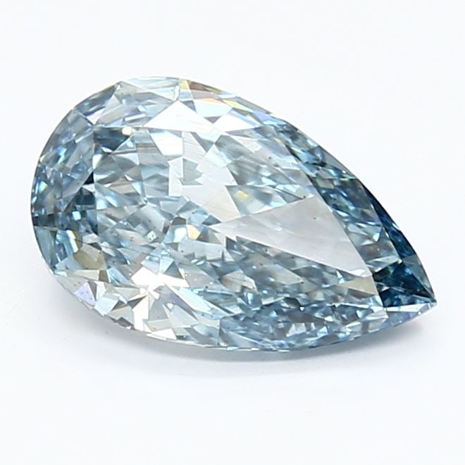 Loose Diamond - PEAR 1.74ct Fancy Vivid Blue SI1: Loose Diamond - PEAR 1.74ct Fancy Vivid Blue SI1 Source: This is a real non-mined Diamond that has been grown in a lab Shape: PEAR Carats: 1.74 Color: Fancy Vivid Blue Certification: IGI Video: