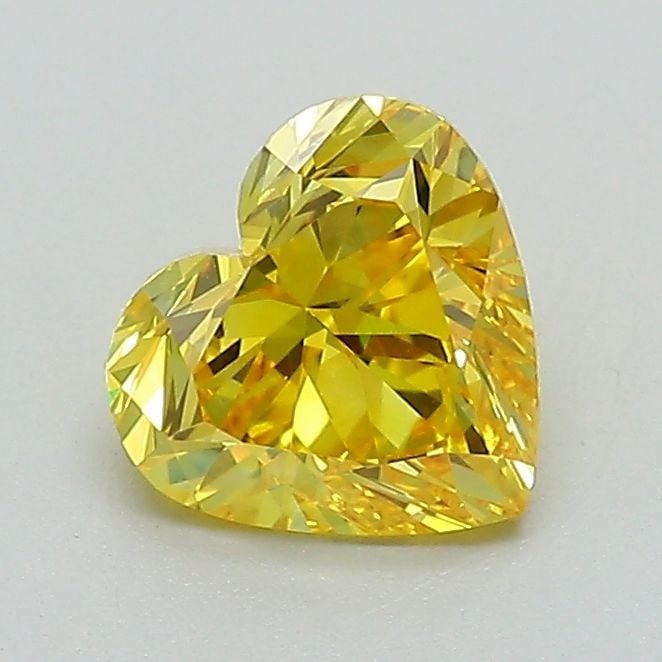 Loose Diamond - HEART 1.0ct Fancy Vivid Yellow VVS2: Loose Diamond - HEART 1.0ct Fancy Vivid Yellow VVS2 Source: This is a real non-mined Diamond that has been grown in a lab Shape: HEART Carats: 1.0 Color: Fancy Vivid Yellow Certification: IGI Video: