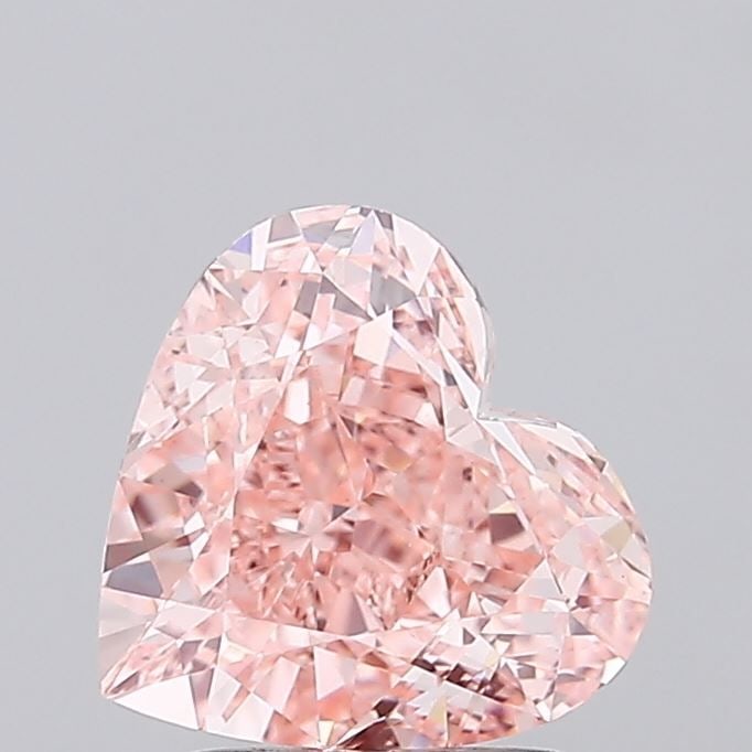 Loose Diamond - HEART 2.54ct Fancy Vivid Pink VVS2: Loose Diamond - HEART 2.54ct Fancy Vivid Pink VVS2 Source: This is a real non-mined Diamond that has been grown in a lab Shape: HEART Carats: 2.54 Color: Fancy Vivid Pink Certification: IGI Video: