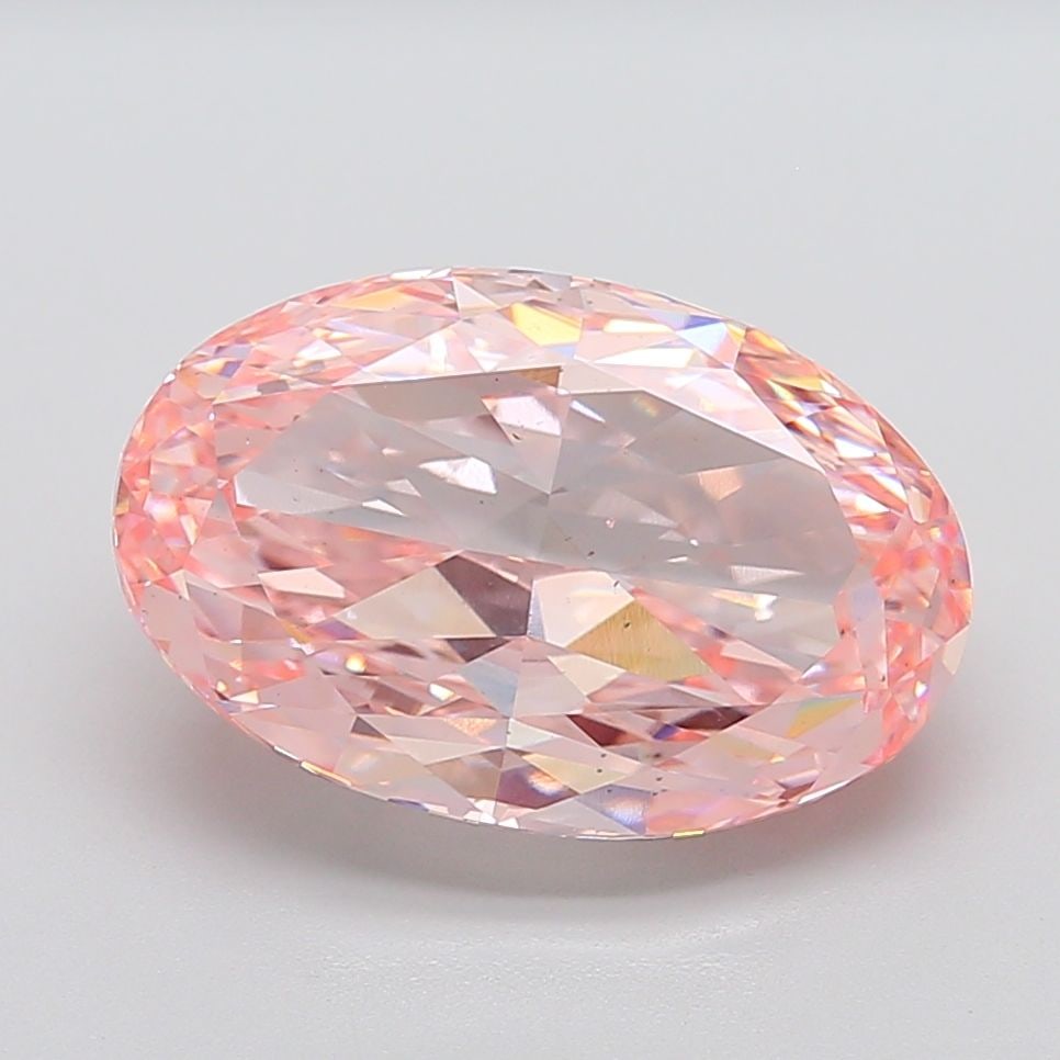 Loose Diamond - OVAL 10.2ct Fancy Intense Pink VS2: Loose Diamond - OVAL 10.2ct Fancy Intense Pink VS2 Source: This is a real non-mined Diamond that has been grown in a lab Shape: OVAL Carats: 10.2 Color: Fancy Intense Pink Certification: IGI Video: