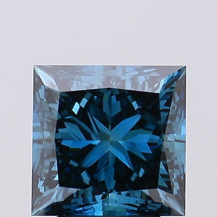 Loose Diamond - PRINCESS 3.09ct Fancy Deep Blue VS1 (1 of 1)