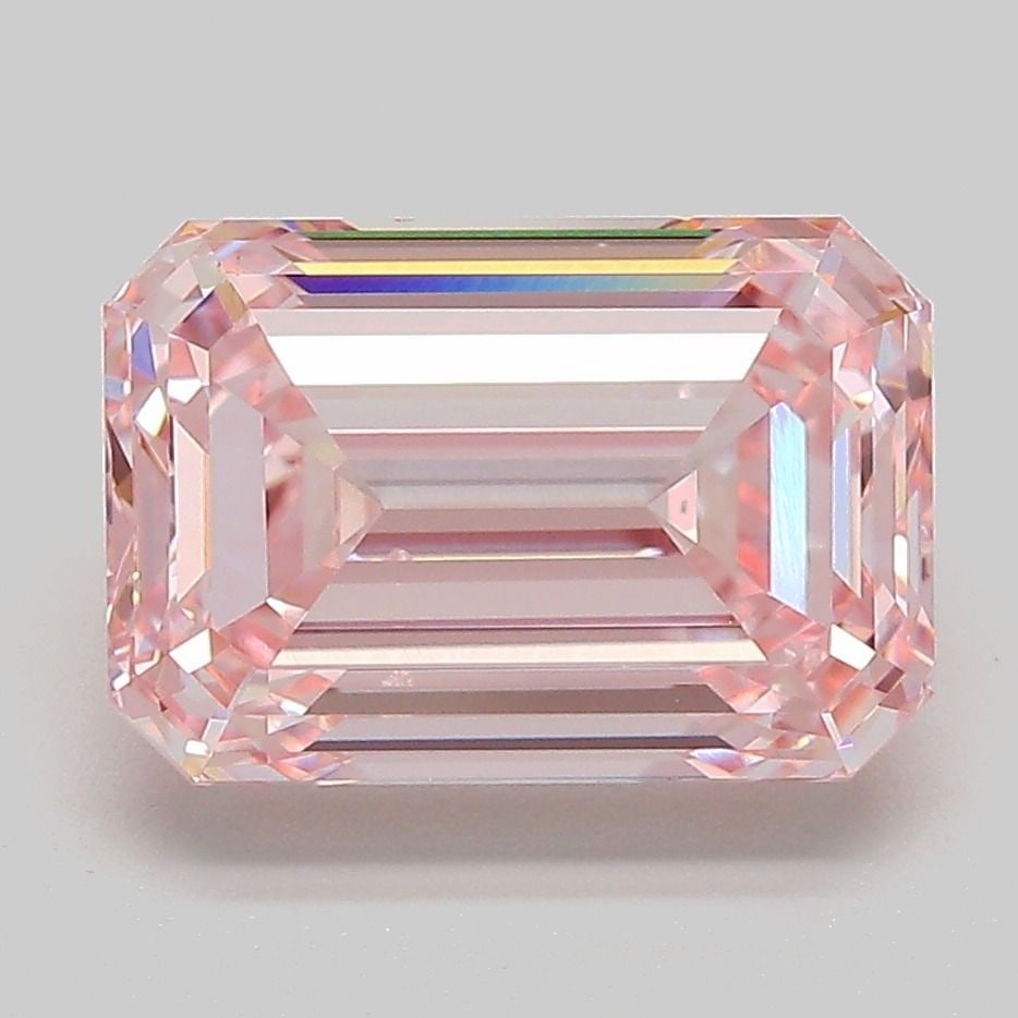 Loose Diamond - EMERALD 4.02ct Fancy Intense Pink VS1: Loose Diamond - EMERALD 4.02ct Fancy Intense Pink VS1 Source: This is a real non-mined Diamond that has been grown in a lab Shape: EMERALD Carats: 4.02 Color: Fancy Intense Pink Certification: IGI Vid