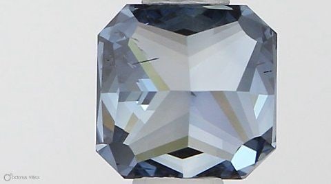 Loose Diamond - SQUARE RADIANT 0.5ct Fancy Deep Blue SI2 (1 of 1)