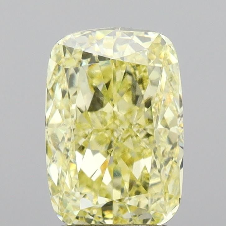 Loose Diamond - CUSHION MODIFIED 2.09ct Fancy Yellow VS1: Loose Diamond - CUSHION MODIFIED 2.09ct Fancy Yellow VS1 Source: This is a real non-mined Diamond that has been grown in a lab Shape: CUSHION MODIFIED Carats: 2.09 Color: Fancy Yellow Certification: I