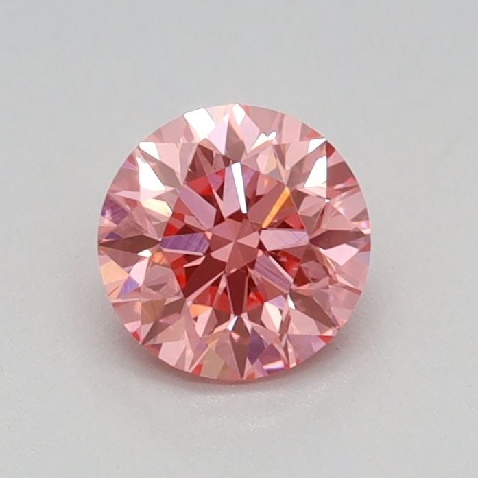 Loose Diamond - ROUND 0.45ct Fancy Vivid Pink VS1: Loose Diamond - ROUND 0.45ct Fancy Vivid Pink VS1 Source: This is a real non-mined Diamond that has been grown in a lab Shape: ROUND Carats: 0.45 Color: Fancy Vivid Pink Certification: IGI Video: