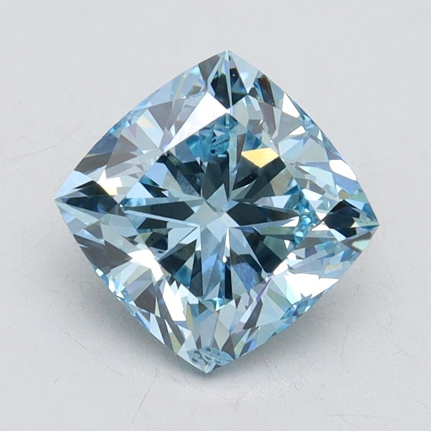 Loose Diamond - CUSHION BRILLIANT 1.84ct Fancy Intense Blue SI1: Loose Diamond - CUSHION BRILLIANT 1.84ct Fancy Intense Blue SI1 Source: This is a real non-mined Diamond that has been grown in a lab Shape: CUSHION BRILLIANT Carats: 1.84 Color: Fancy Intense Blue Ce