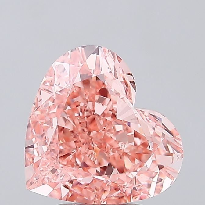 Loose Diamond - HEART 5.11ct Fancy Vivid Pink VVS2: Loose Diamond - HEART 5.11ct Fancy Vivid Pink VVS2 Source: This is a real non-mined Diamond that has been grown in a lab Shape: HEART Carats: 5.11 Color: Fancy Vivid Pink Certification: IGI Video: