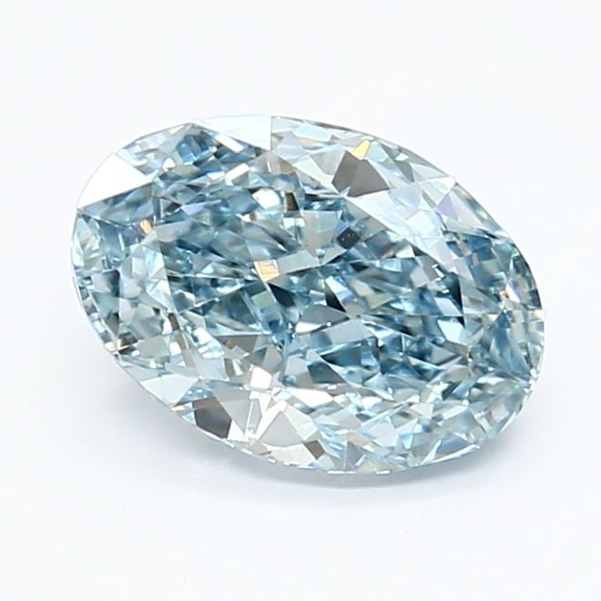 Loose Diamond - OVAL 1.75ct Fancy Vivid Blue VS1: Loose Diamond - OVAL 1.75ct Fancy Vivid Blue VS1 Source: This is a real non-mined Diamond that has been grown in a lab Shape: OVAL Carats: 1.75 Color: Fancy Vivid Blue Certification: IGI Video:
