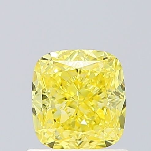 Loose Diamond - CUSHION MODIFIED 1.02ct Fancy Vivid Yellow VVS2: Loose Diamond - CUSHION MODIFIED 1.02ct Fancy Vivid Yellow VVS2 Source: This is a real non-mined Diamond that has been grown in a lab Shape: CUSHION MODIFIED Carats: 1.02 Color: Fancy Vivid Yellow