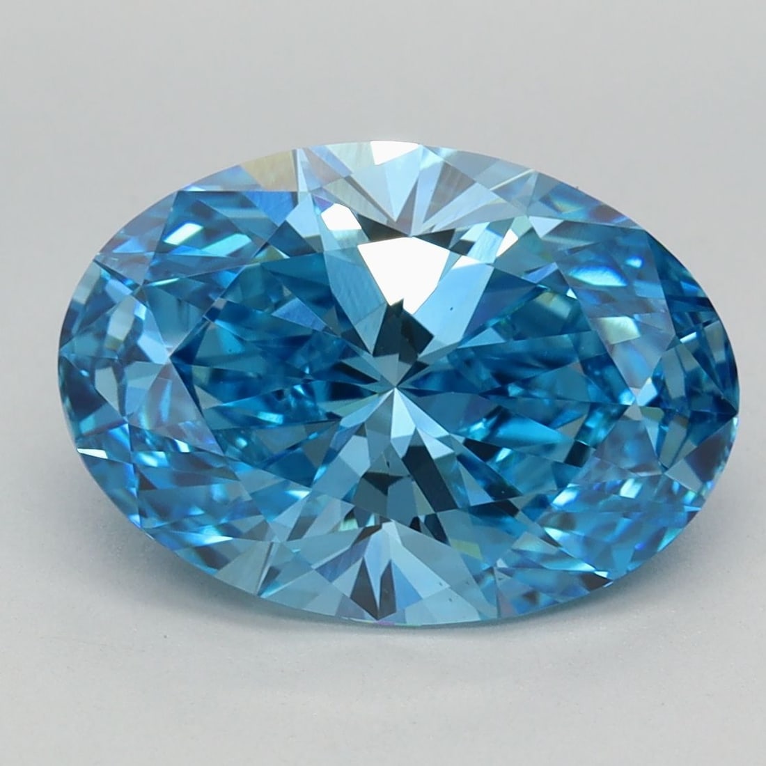 Loose Diamond - OVAL 3.15ct Fancy Vivid Blue VVS2: Loose Diamond - OVAL 3.15ct Fancy Vivid Blue VVS2 Source: This is a real non-mined Diamond that has been grown in a lab Shape: OVAL Carats: 3.15 Color: Fancy Vivid Blue Certification: IGI Video: