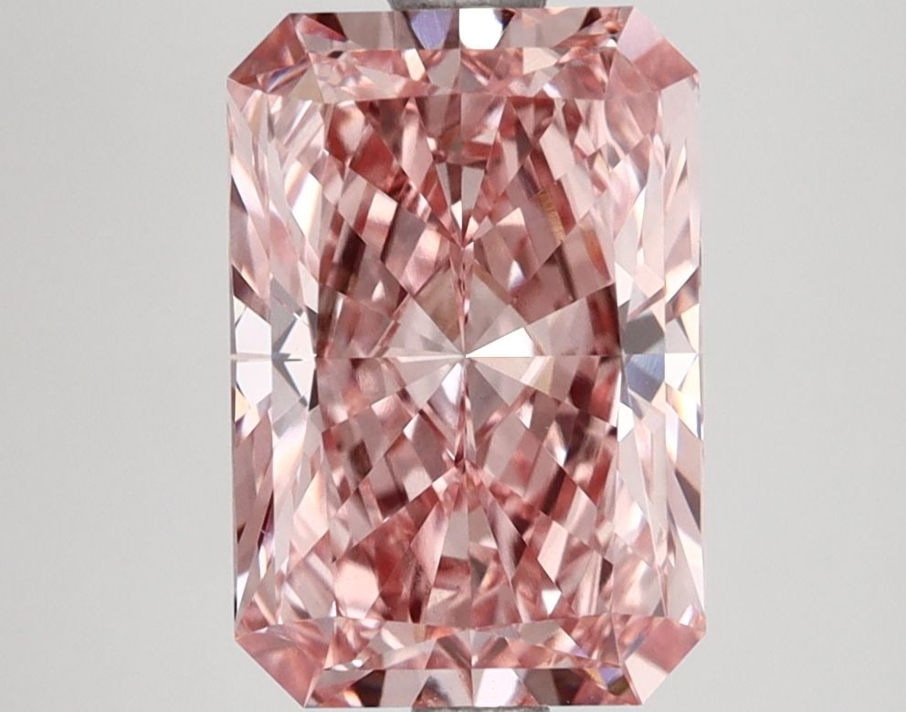 Loose Diamond - RADIANT 3.01ct Fancy Intense Pink VVS2: Loose Diamond - RADIANT 3.01ct Fancy Intense Pink VVS2 Source: This is a real non-mined Diamond that has been grown in a lab Shape: RADIANT Carats: 3.01 Color: Fancy Intense Pink Certification: IGI