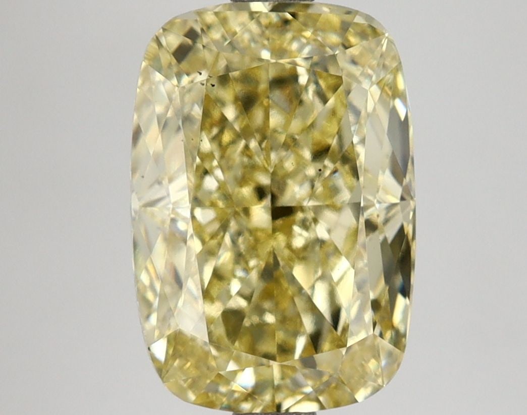Loose Diamond - CUSHION MODIFIED 3.11ct Fancy Intense Yellow VS2: Loose Diamond - CUSHION MODIFIED 3.11ct Fancy Intense Yellow VS2 Source: This is a real non-mined Diamond that has been grown in a lab Shape: CUSHION MODIFIED Carats: 3.11 Color: Fancy Intense