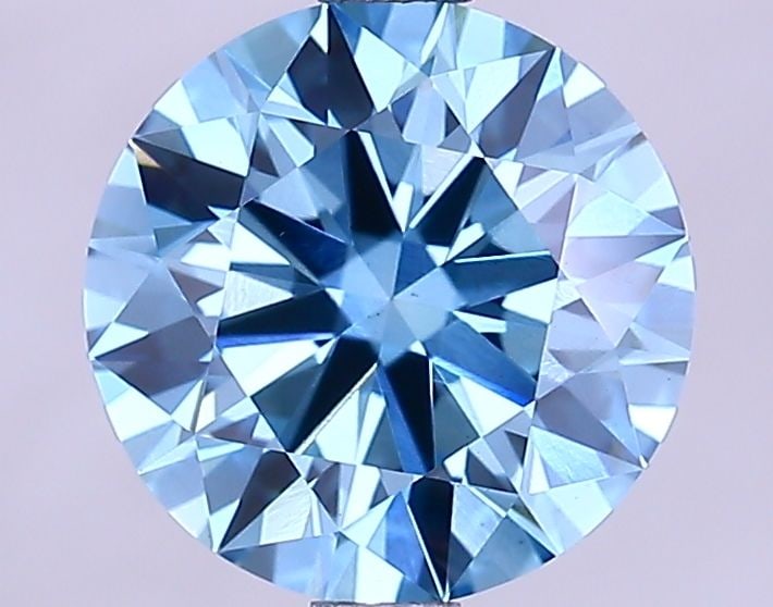 Ideal Loose Diamond - ROUND 2.02ct Fancy Vivid Blue VS1: Ideal Loose Diamond - ROUND 2.02ct Fancy Vivid Blue VS1 Source: This is a real non-mined Diamond that has been grown in a lab Shape: ROUND Carats: 2.02 Color: Fancy Vivid Blue Certification: IGI