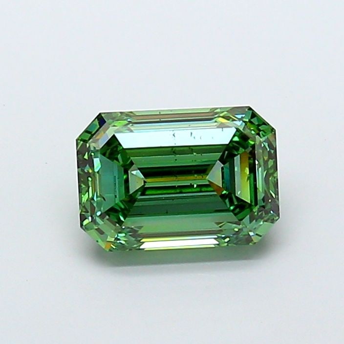 Loose Diamond - EMERALD 4.01ct Fancy Vivid Green SI1: Loose Diamond - EMERALD 4.01ct Fancy Vivid Green SI1 Source: This is a real non-mined Diamond that has been grown in a lab Shape: EMERALD Carats: 4.01 Color: Fancy Vivid Green Certification: IGI Video